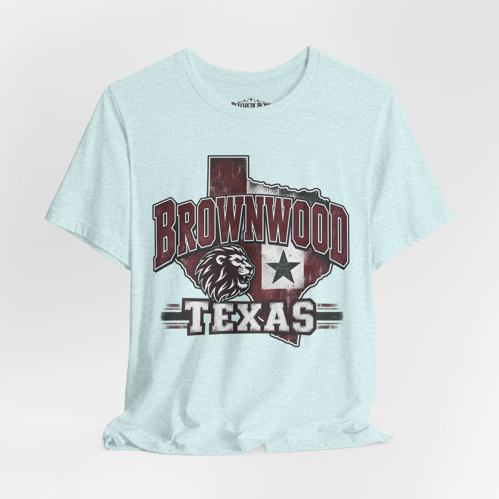 Brownwood Texas Lion Star Graphic T-Shirt
