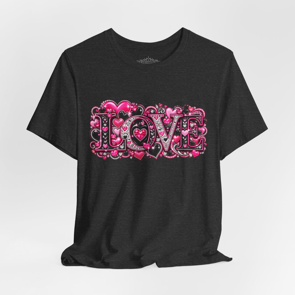Love Graphic T-Shirt – Romantic Pink Valentine’s Day Tee
