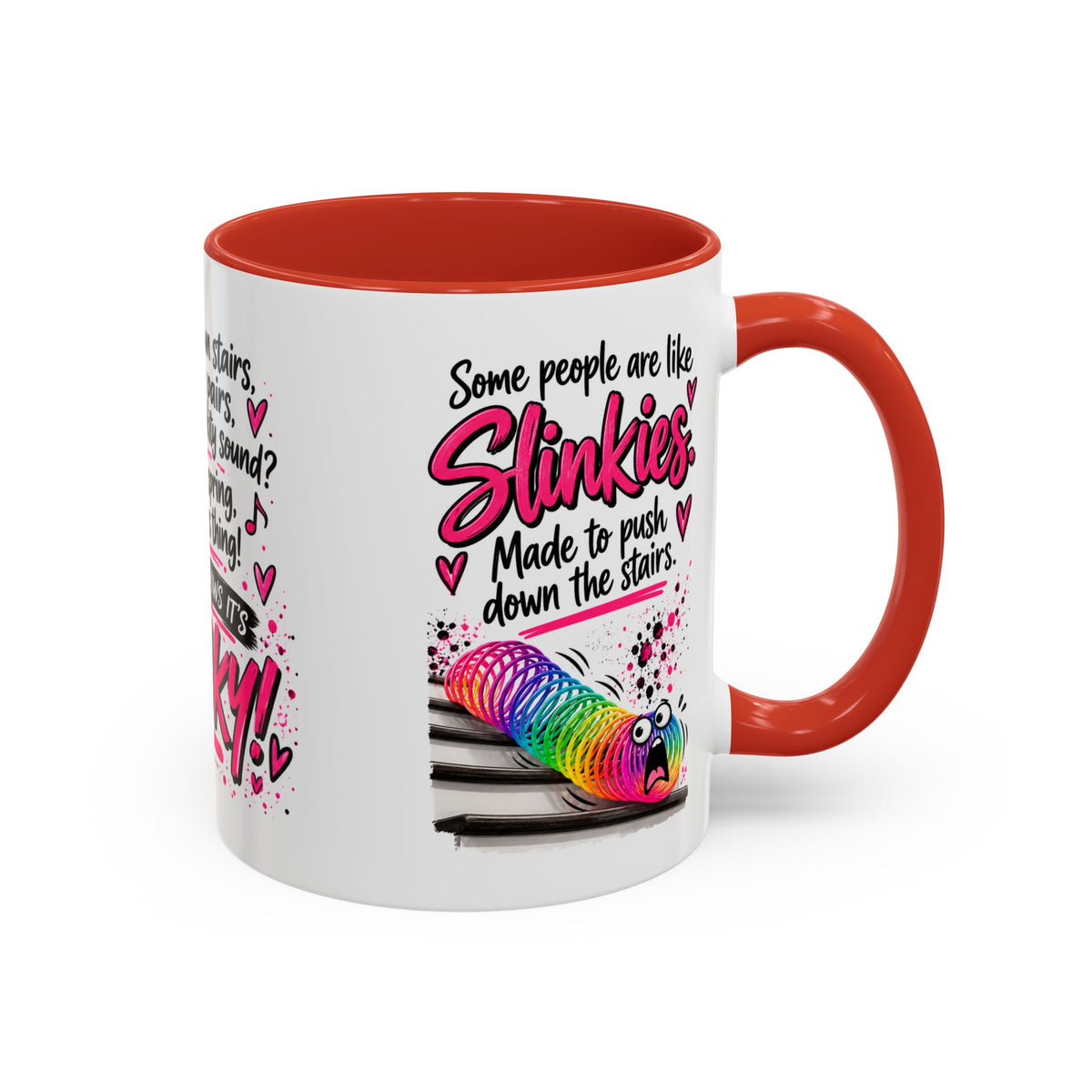 Slinky Coffee Mug — Funny Retro Toy Quote Accent Mug (11/15 oz)