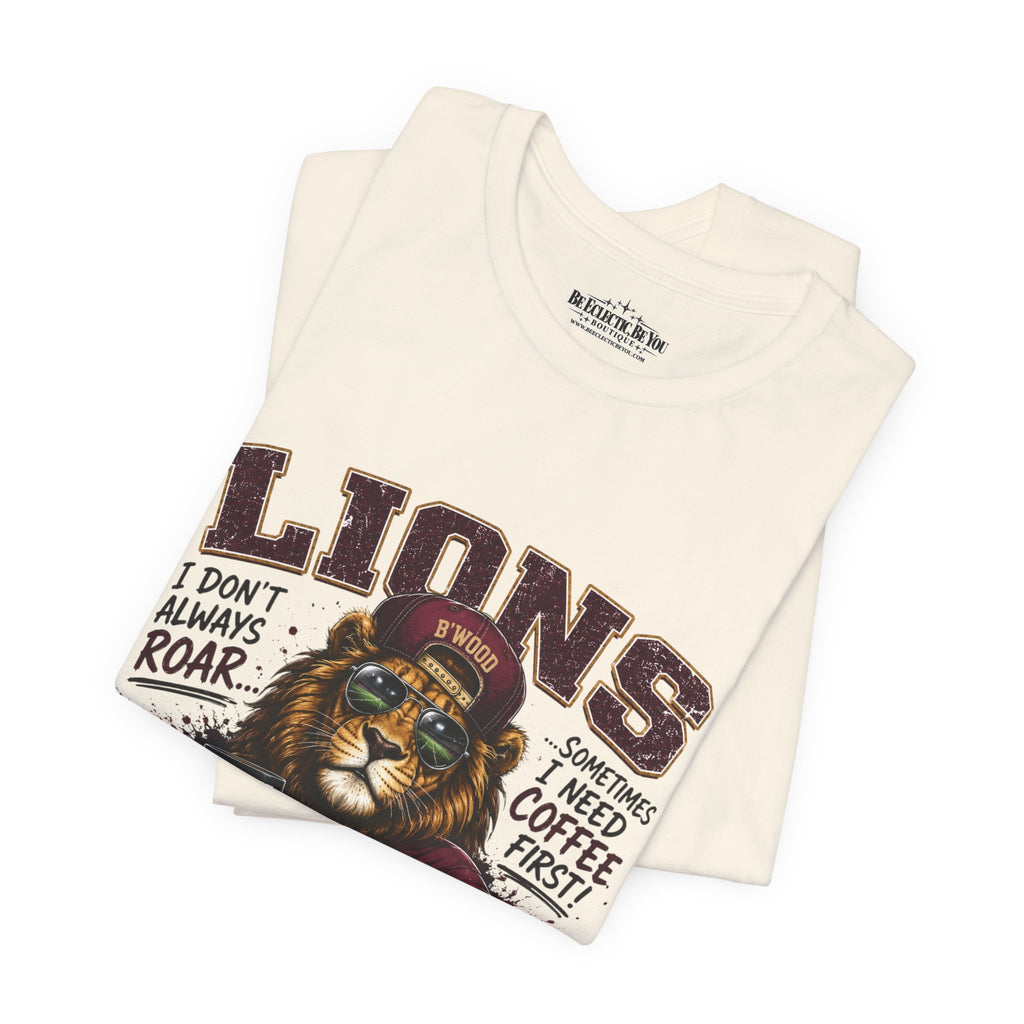 Lions Coffee First Eat Sleep Repeat Graphic T-Shirt