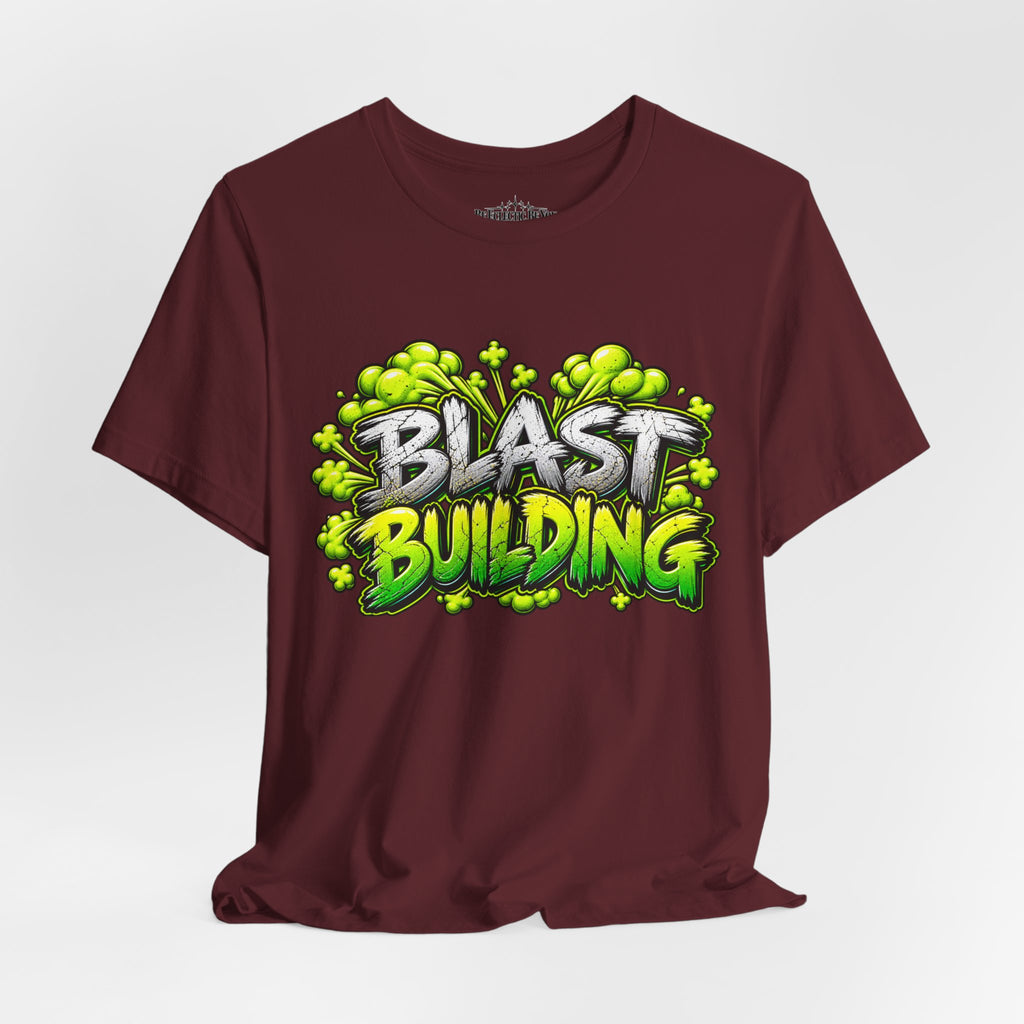 Blast Building Warning Blast Zone Graphic T-Shirt