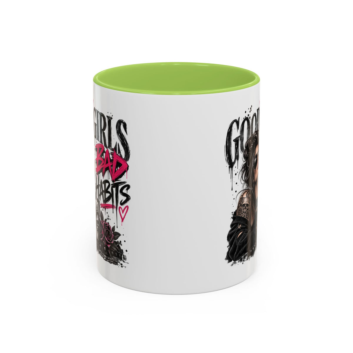 Good Girls Bad Habits Skull & Crown Mug