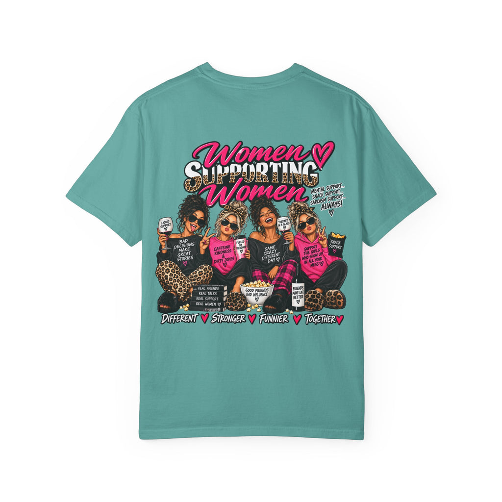 Women Supporting Women T-Shirt — Empowerment Graphic Tee (Breast Cancer Awareness)