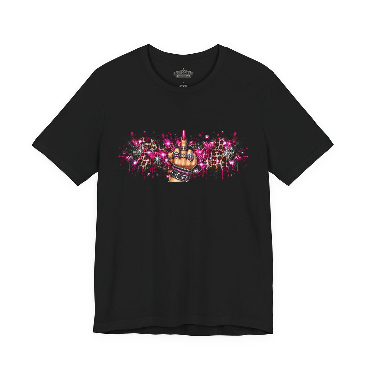 Colorful Rude Finger Graphic Tee