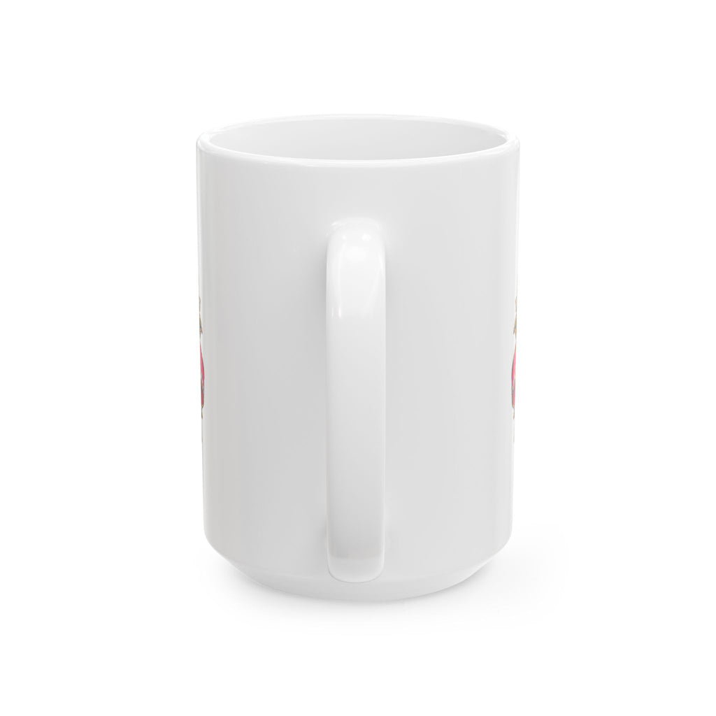 Ornate Rose Cross Ceramic Mug