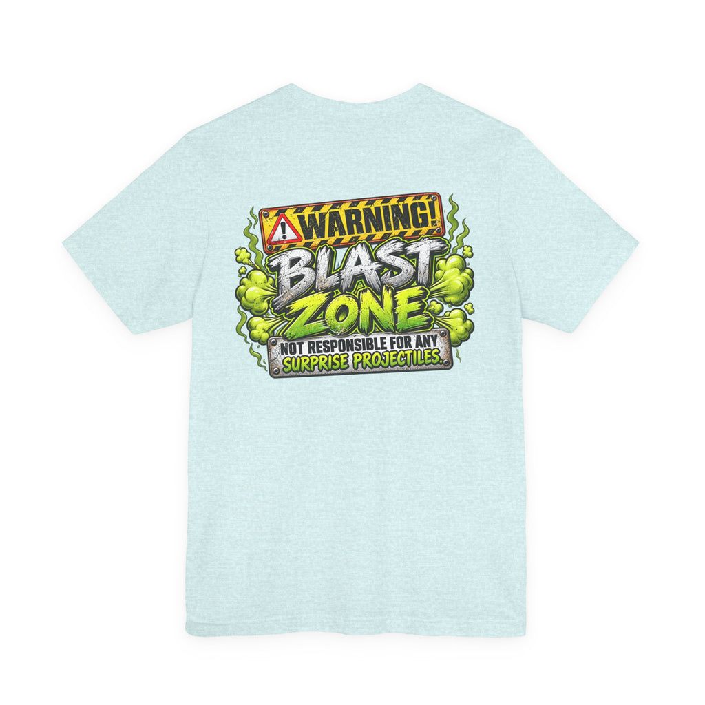 Blast Building Warning Blast Zone Graphic T-Shirt