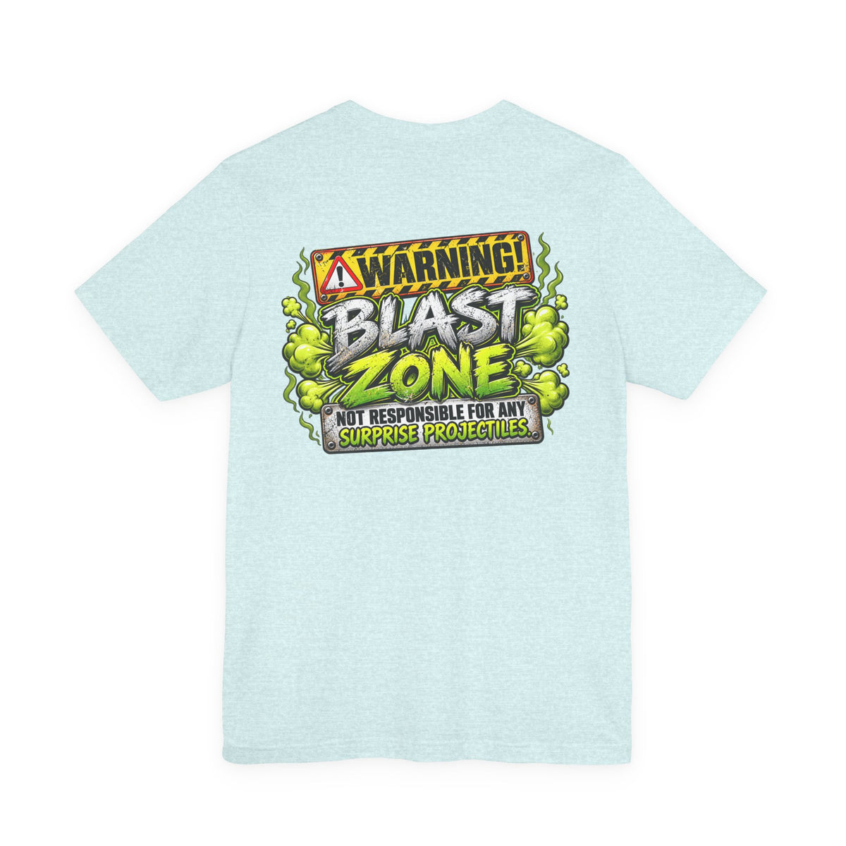 Blast Building Warning Blast Zone Graphic T-Shirt