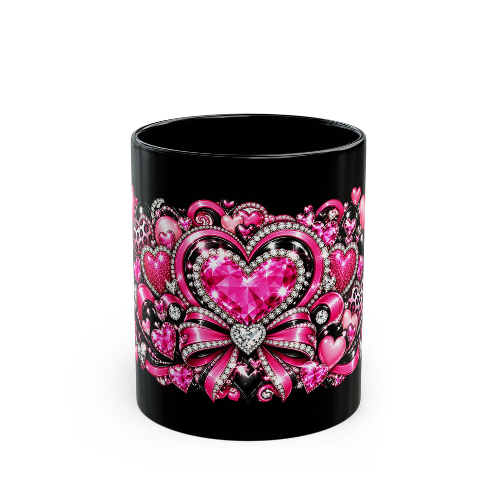 Pink Heart and Bow Valentine’s Day Mug