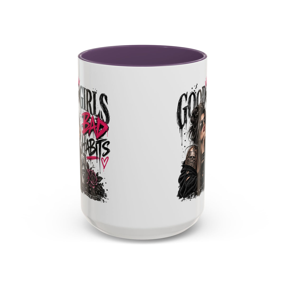 Good Girls Bad Habits Skull & Crown Mug