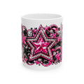 Pink Rhinestone Star Glam Mug