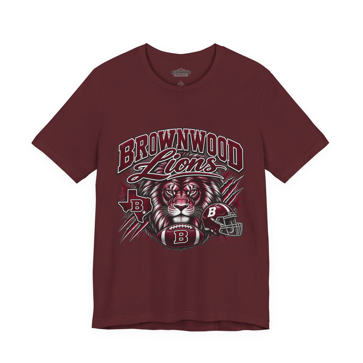 Brownwood Lions Mascot Jersey T-Shirt
