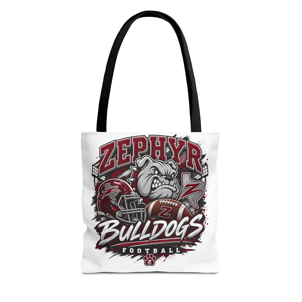 Bulldogs Football Tote Bag — Zephyr Mascot Collegiate Game Day Tote