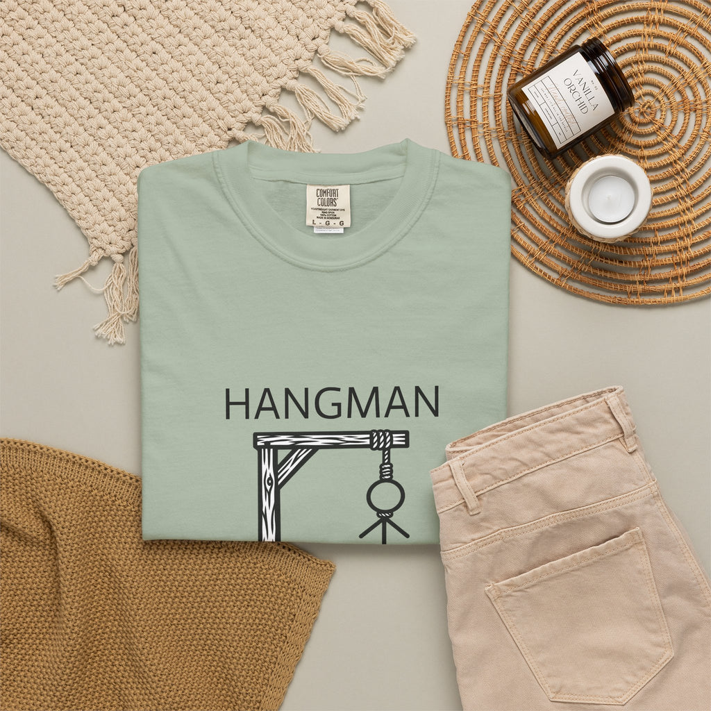 Hangman Game Unisex Garment-Dyed T-shirt
