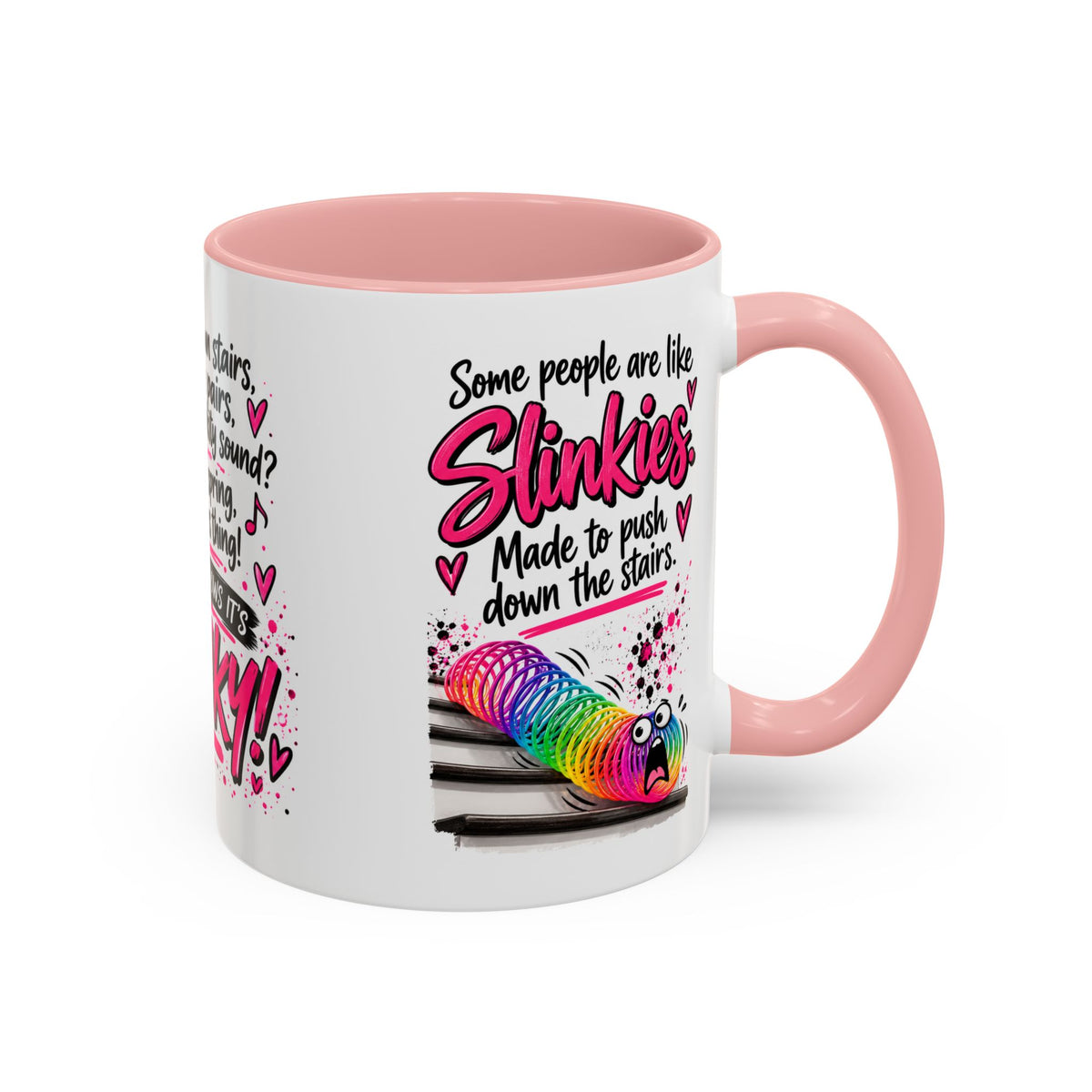 Slinky Coffee Mug — Funny Retro Toy Quote Accent Mug (11/15 oz)