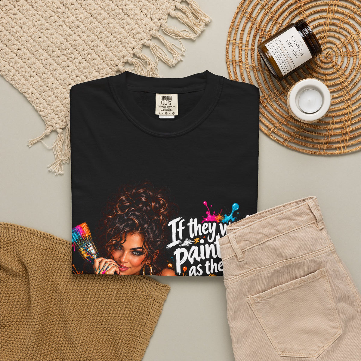 T-Shirt — "If They Want to Paint You as the Villain, Then Pose" Graphic Tee