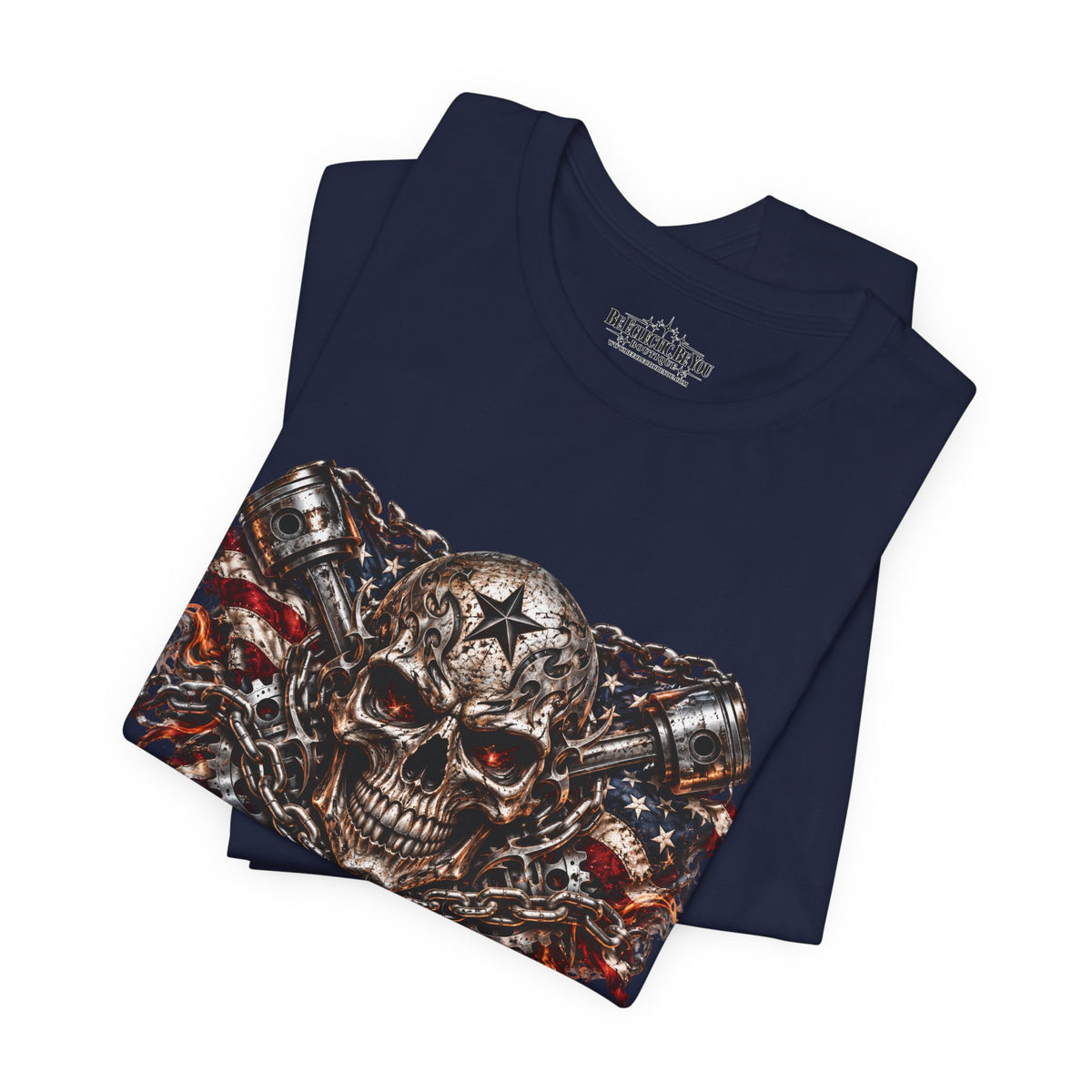 Skull and Chains Gothic Metal T-Shirt