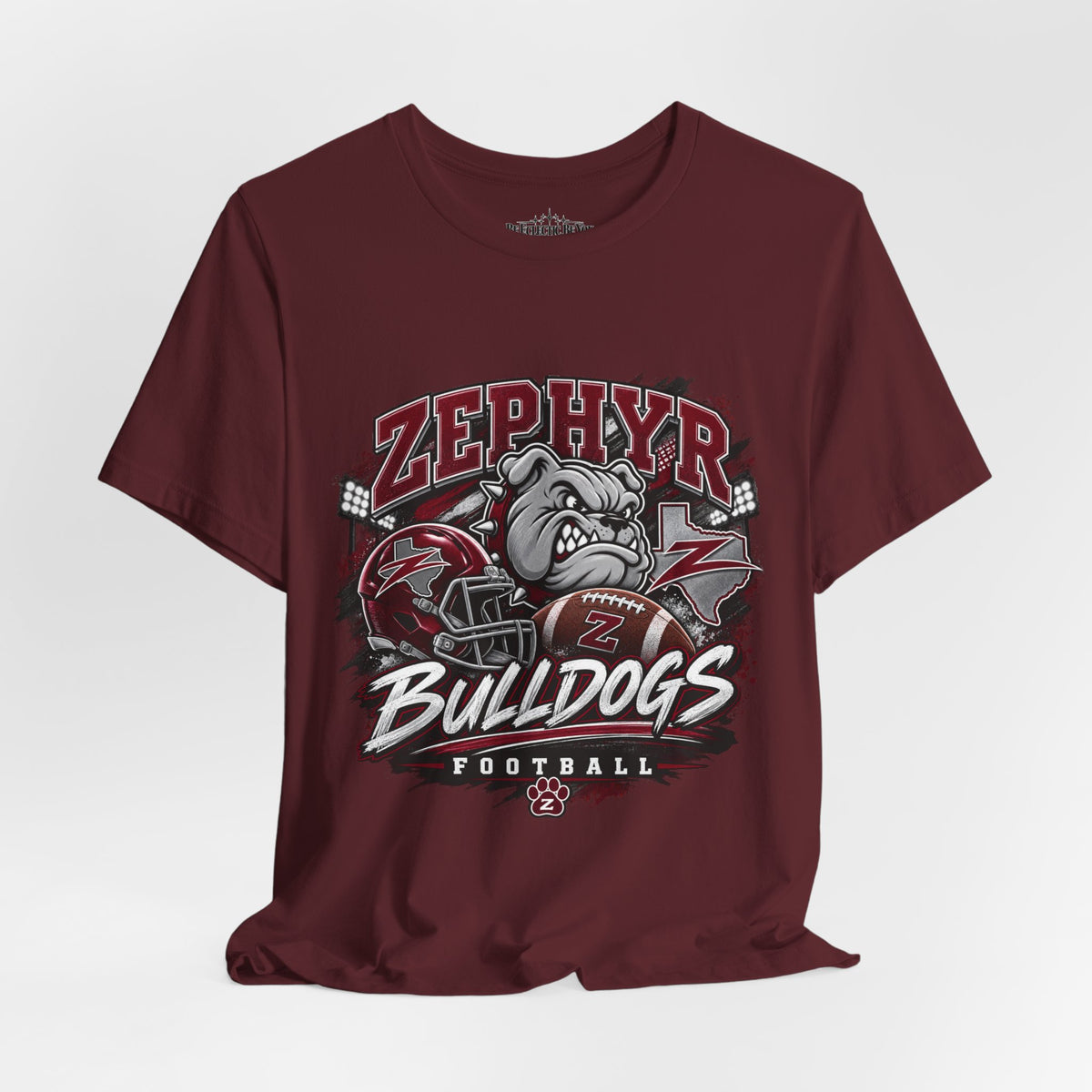 Zephyr Bulldogs Football Graphic Tee