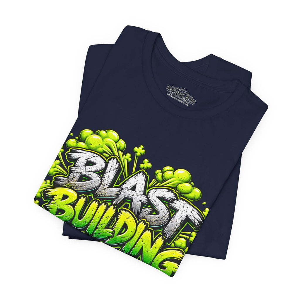 Blast Building Warning Blast Zone Graphic T-Shirt