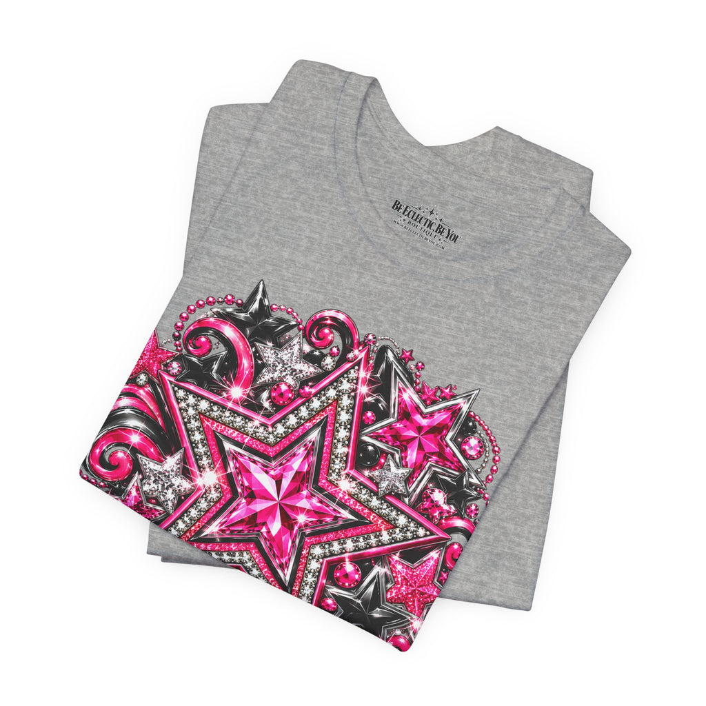 Pink Star Swirl Graphic Tee