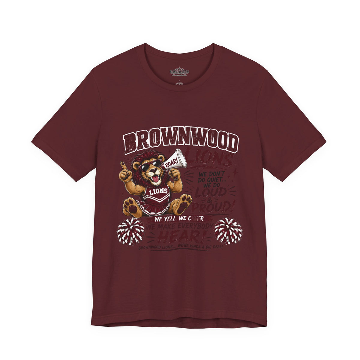 Brownwood Lions Team Spirit Cheer Jersey Tee