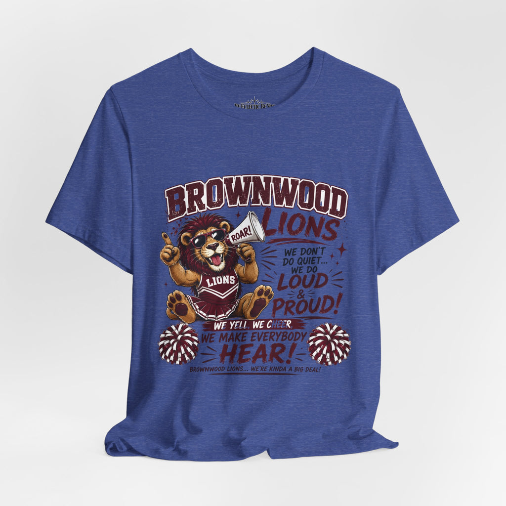 Brownwood Lions Team Spirit Cheer Jersey Tee