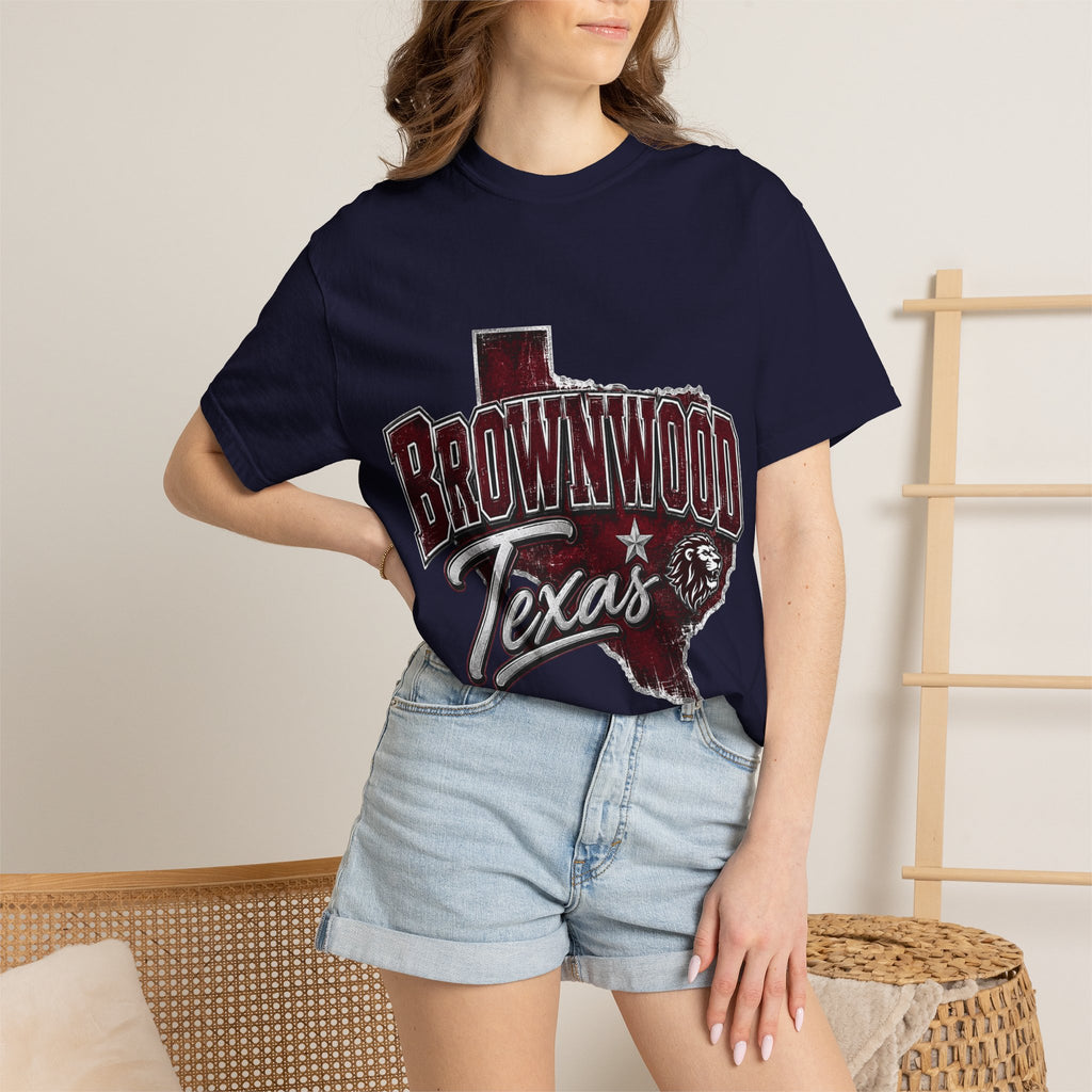 Brownwood Texas Unisex Garment-Dyed T-shirt