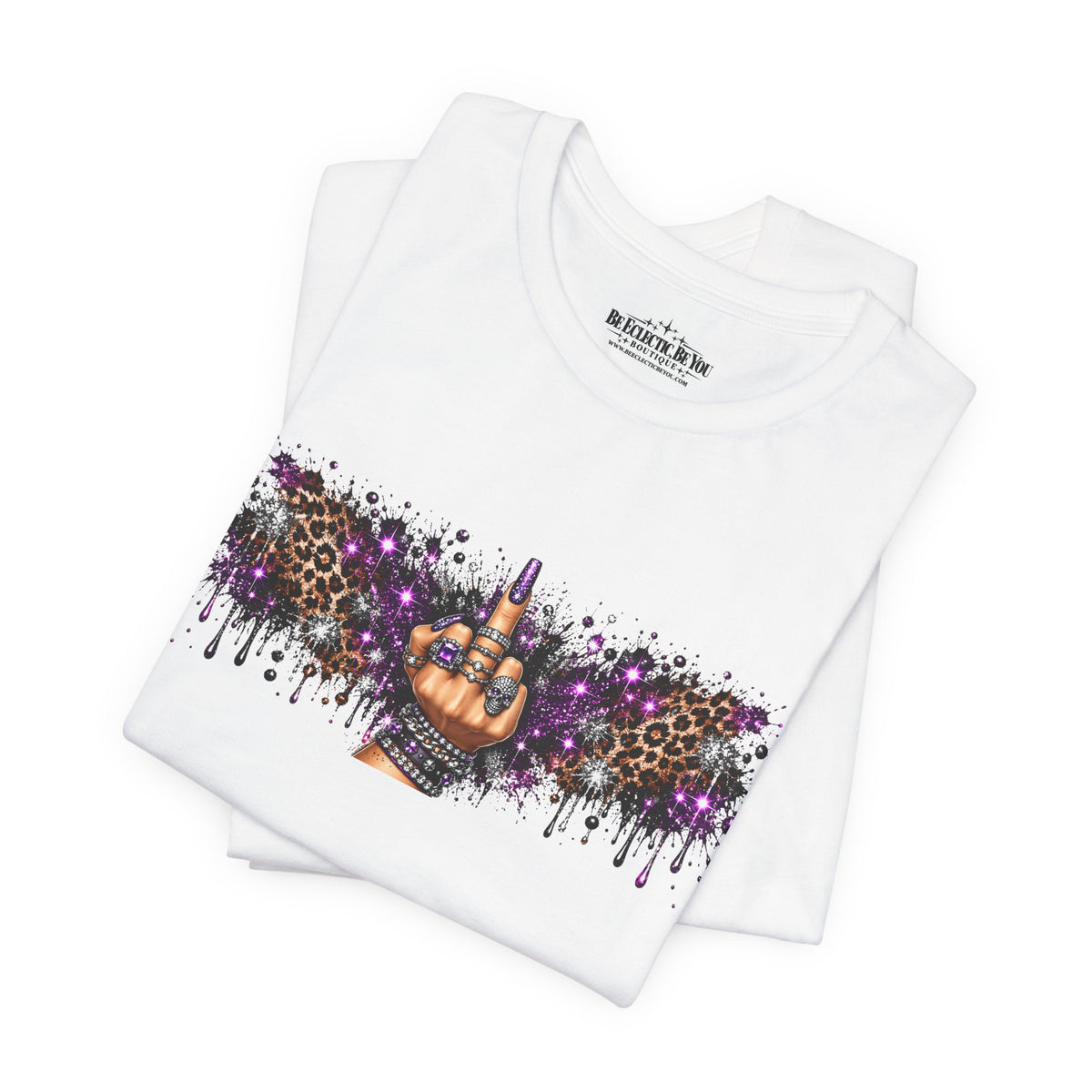 Rude Finger Graphic T-Shirt