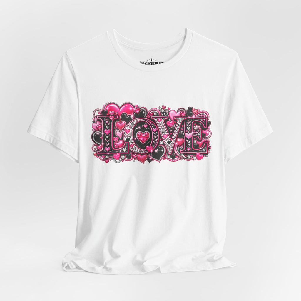 Love Graphic T-Shirt – Romantic Pink Valentine’s Day Tee