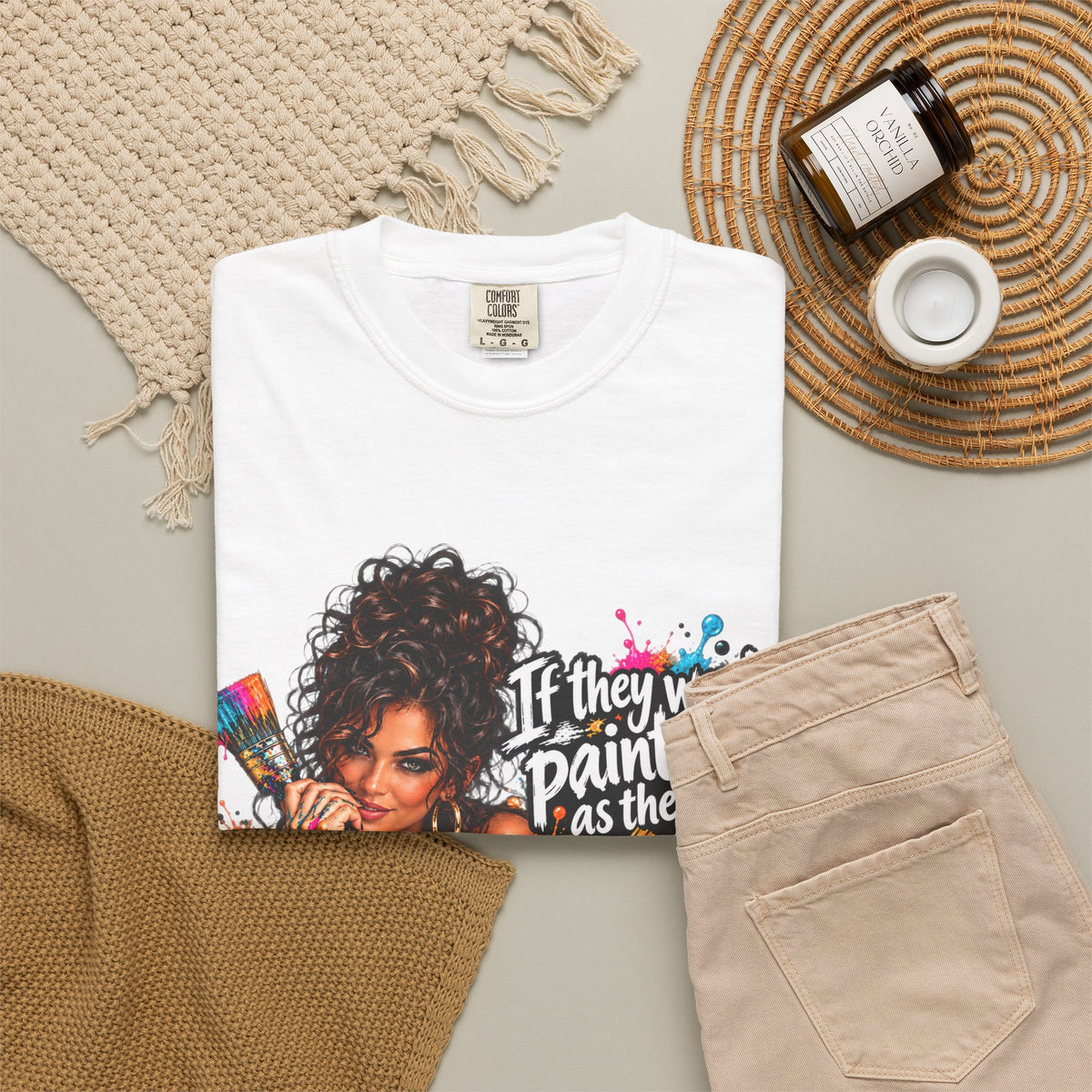 T-Shirt — "If They Want to Paint You as the Villain, Then Pose" Graphic Tee