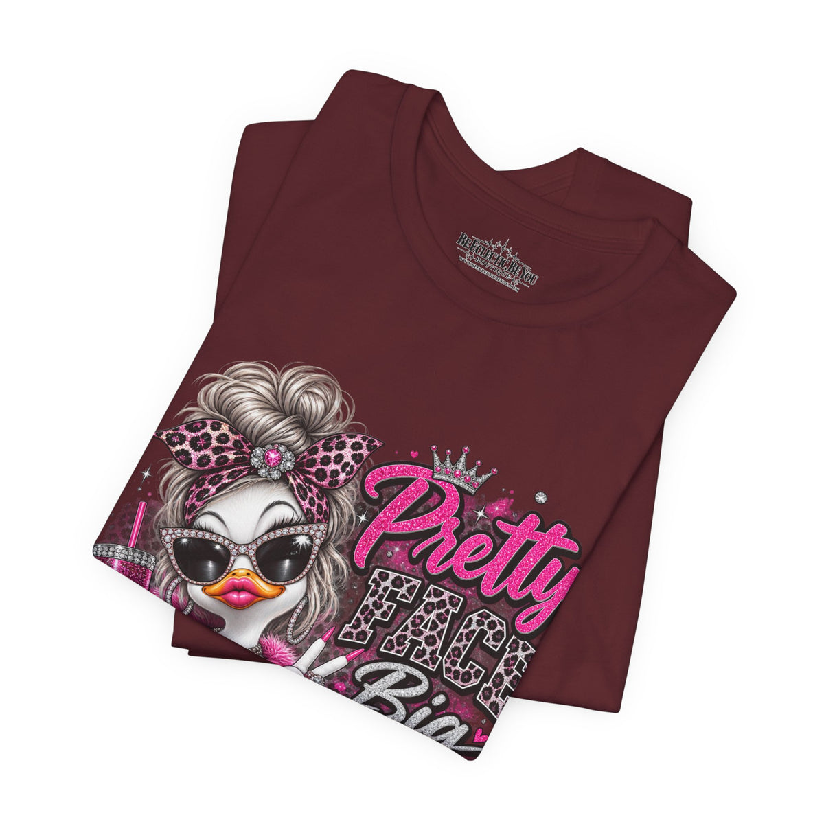 Pretty with a Big Attitude Don’t Care Graphic T-Shirt