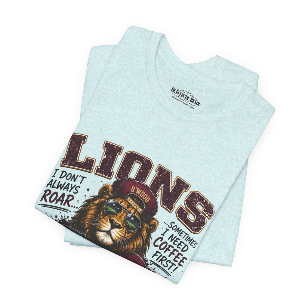 Lions Coffee First Eat Sleep Repeat Graphic T-Shirt