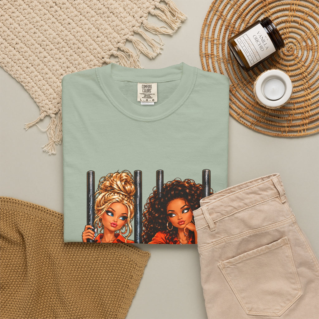 Prison BFFs Graphic T-Shirt — “Me and My Emergency Contact in the Same Emergency”