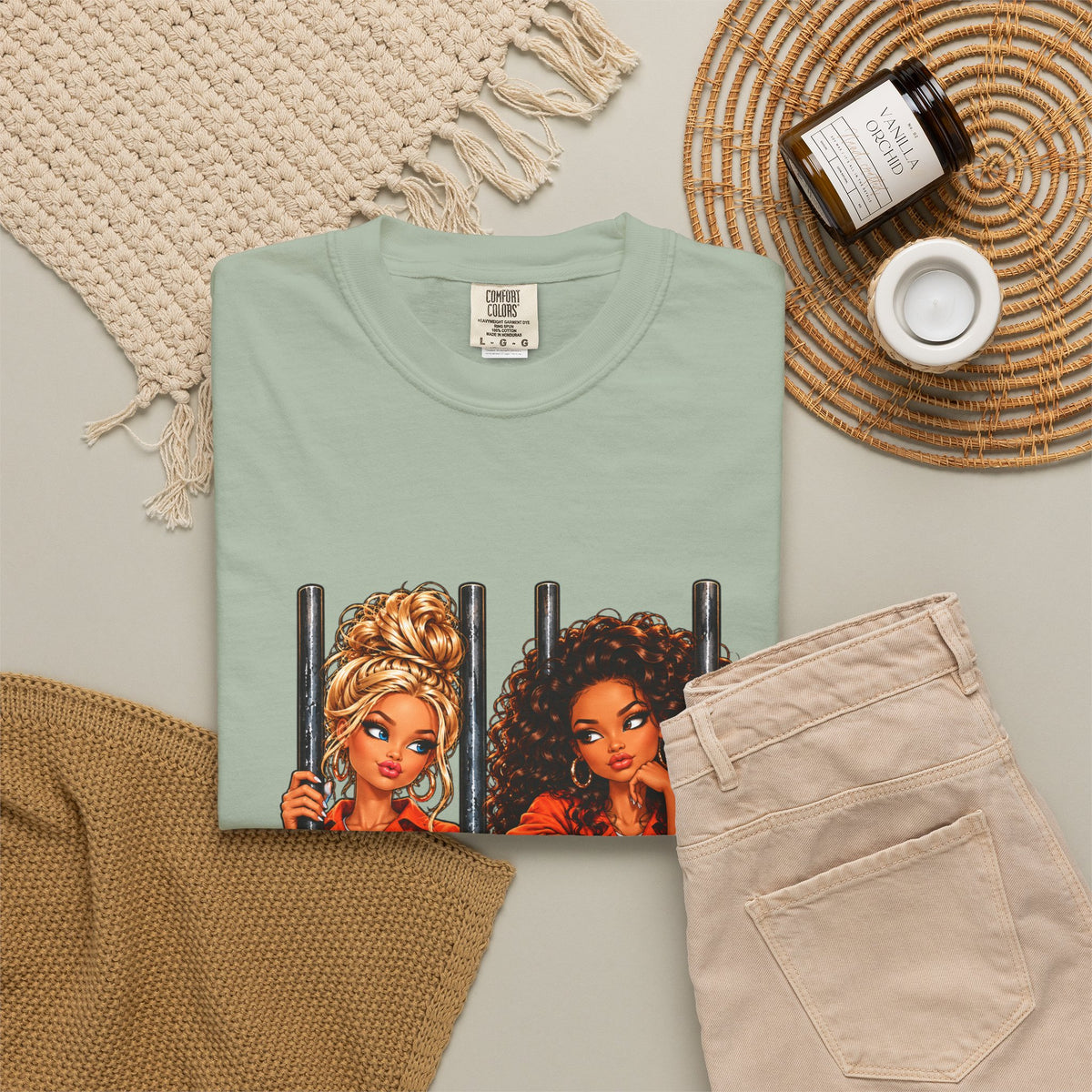 Prison BFFs Graphic T-Shirt — “Me and My Emergency Contact in the Same Emergency”