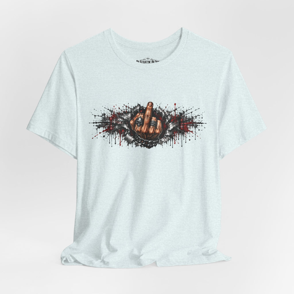 Rock On Hand Gesture Graphic T-Shirt