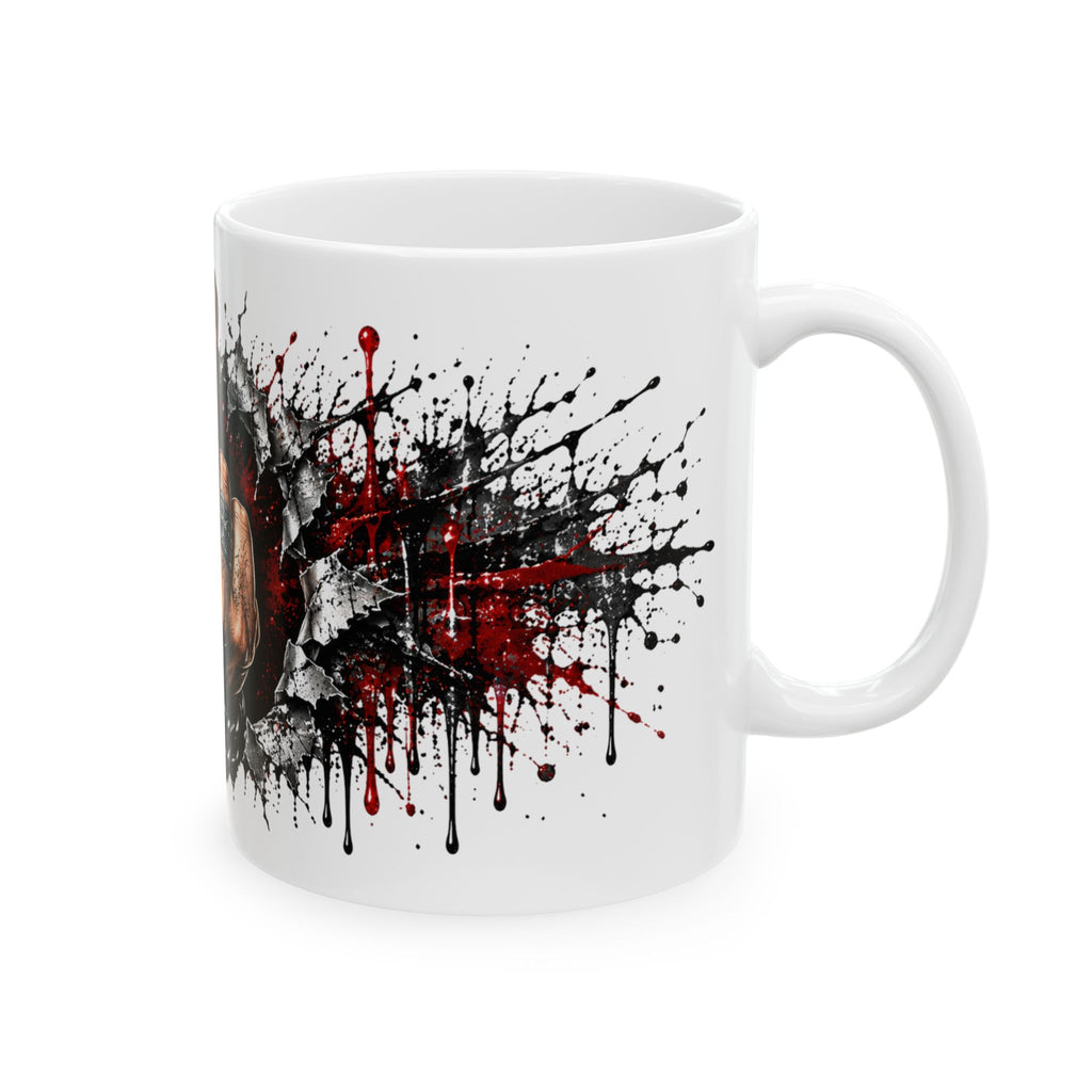 Rebel Skull Middle Finger Ceramic Mug (11oz & 15oz)