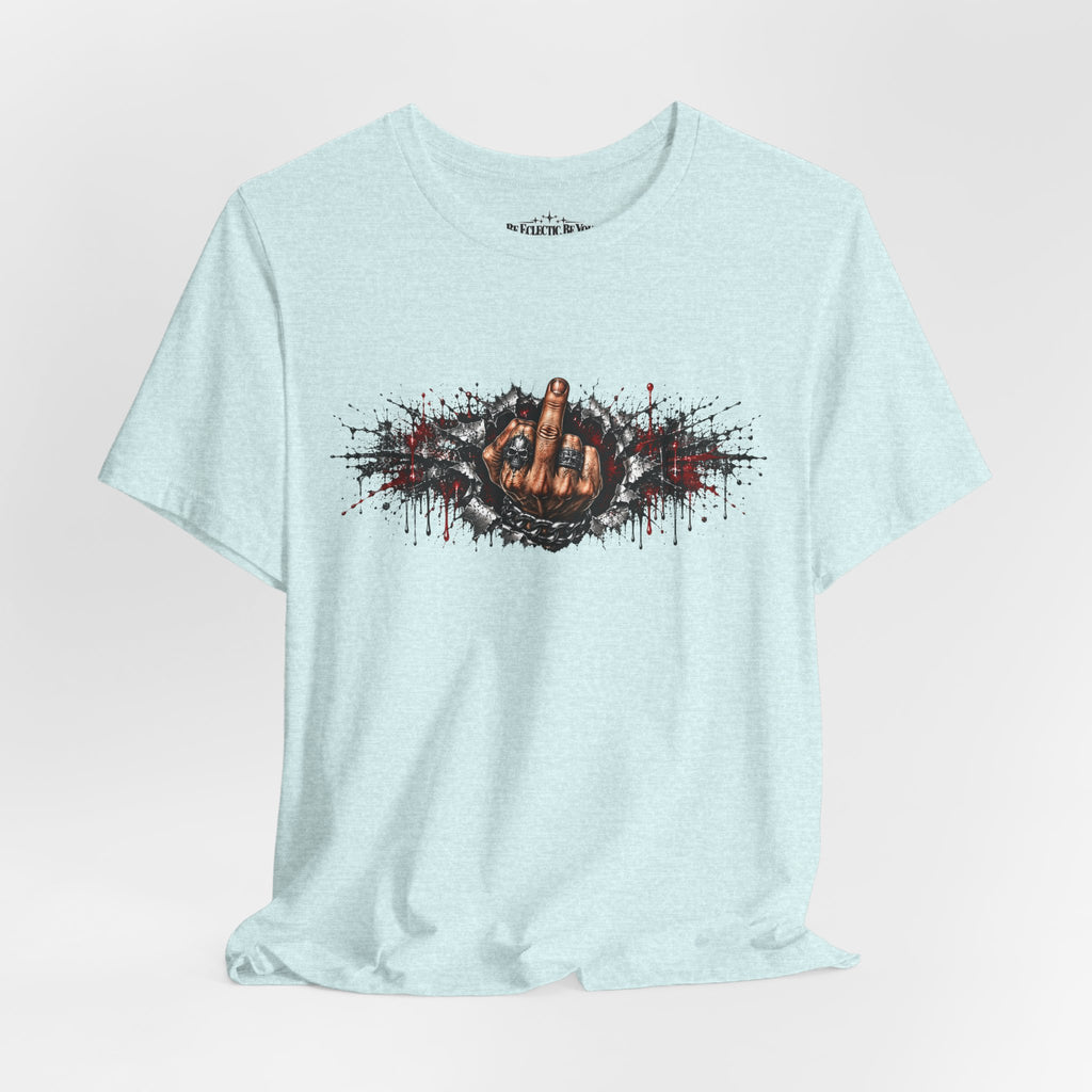 Rock On Hand Gesture Graphic T-Shirt
