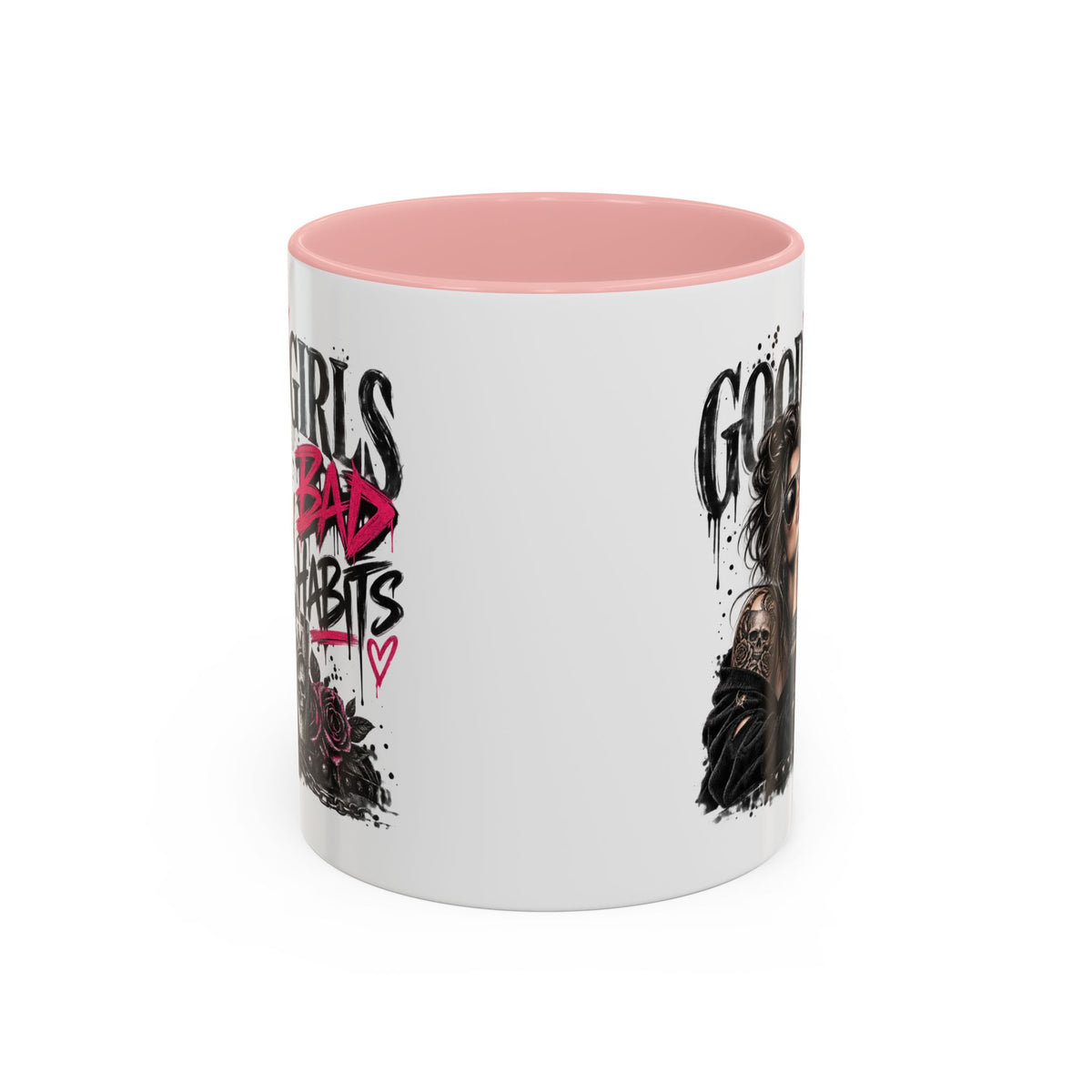 Good Girls Bad Habits Skull & Crown Mug