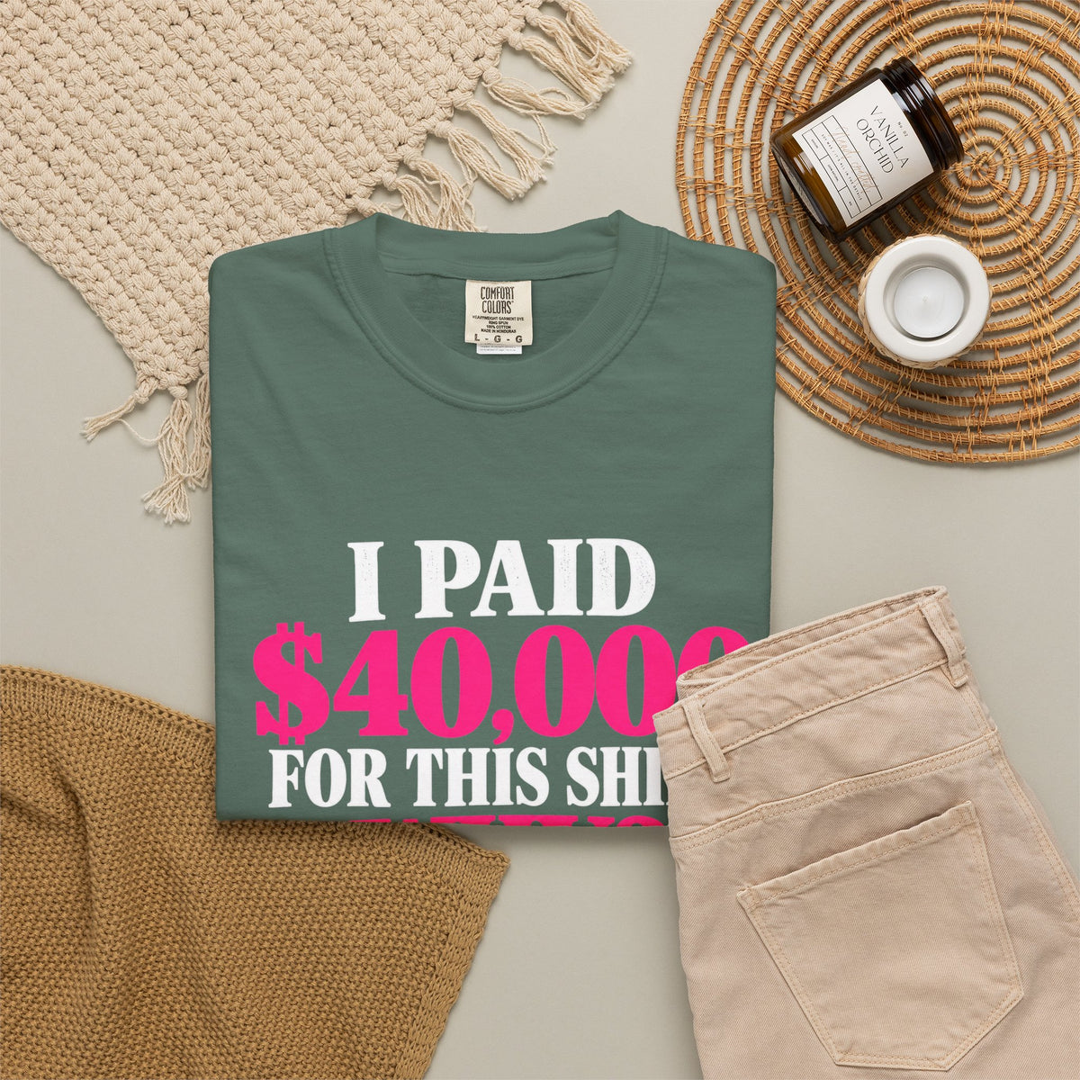 I Paid 40,000 For This Shirt T-Shirt — Funny Luxury Joke Tee