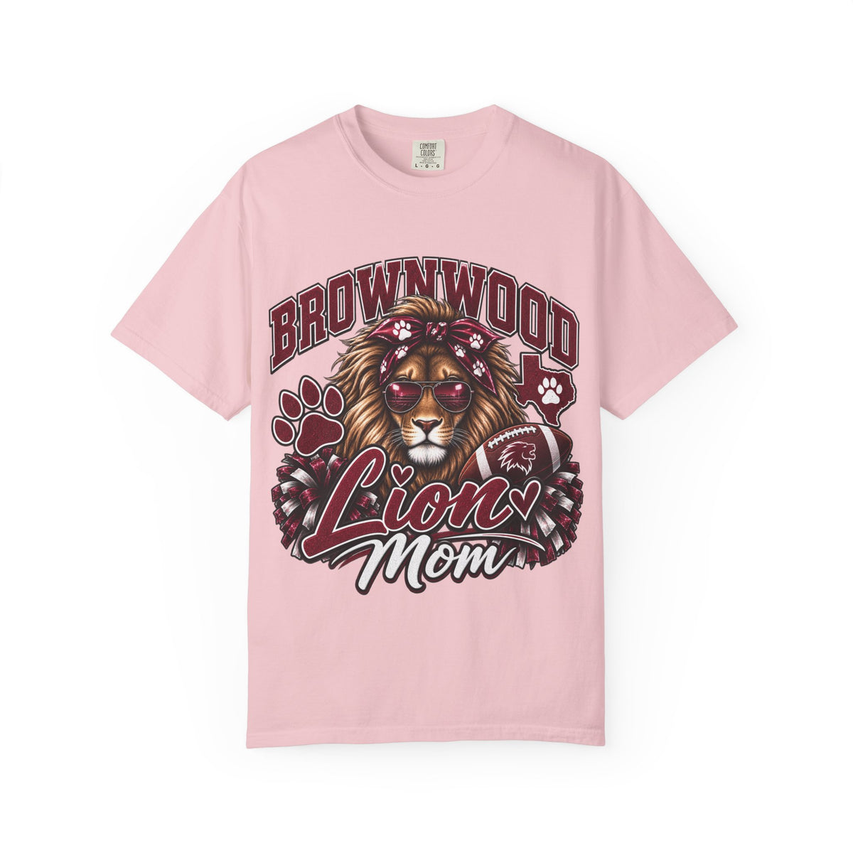 Brownwood Lion Mom T-Shirt — School Spirit Lioness Tee