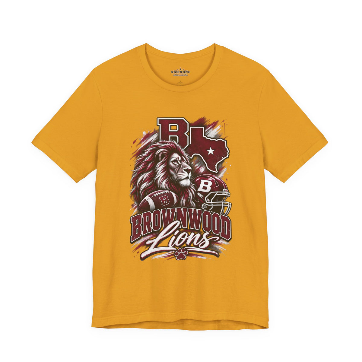 Brownwood Lions Mascot Graphic T-Shirt