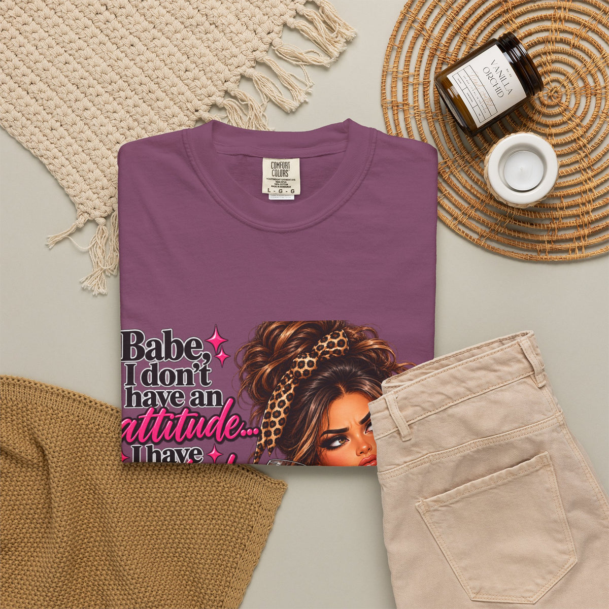 Attitude Diva T‑Shirt — "Babe I don’t have an attitude, I have standards" Graphic Tee