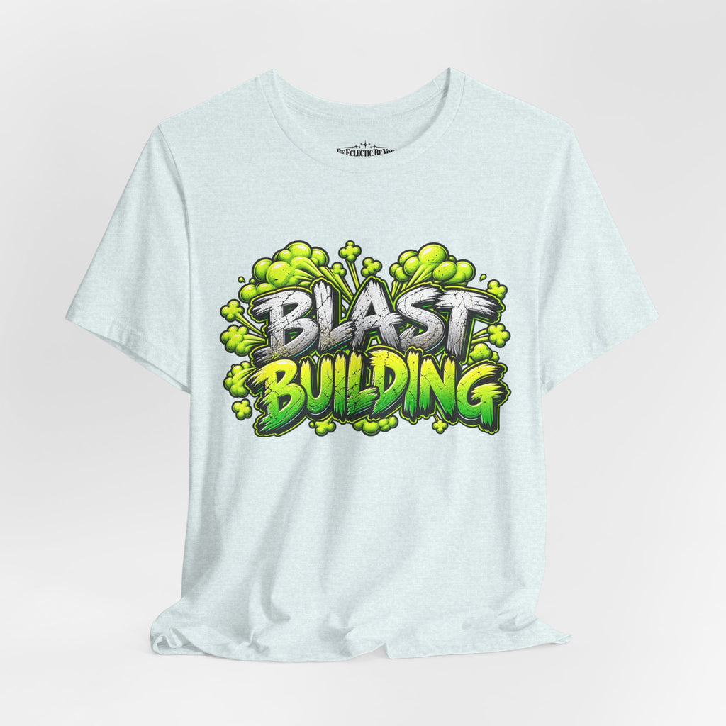 Blast Building Warning Blast Zone Graphic T-Shirt