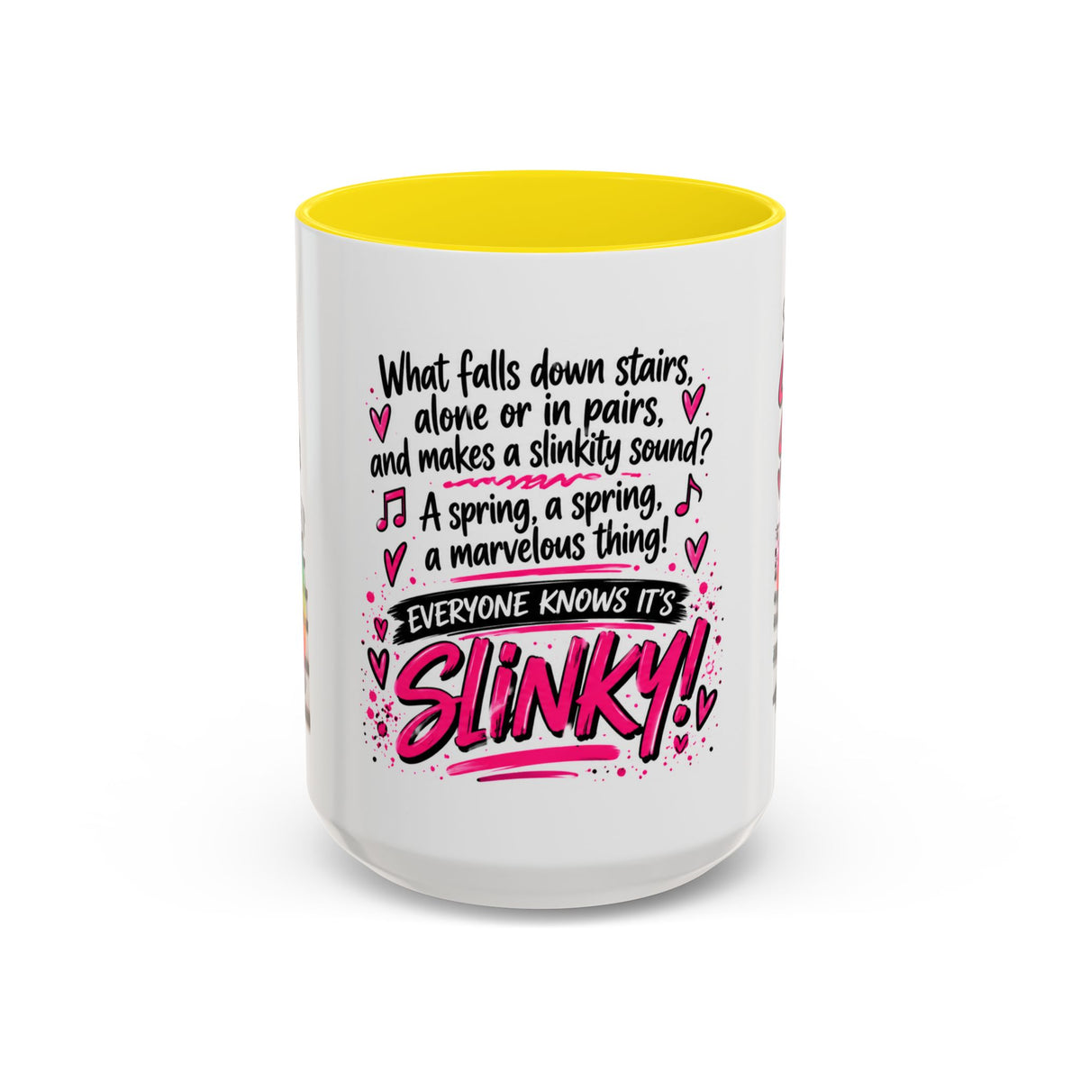 Slinky Coffee Mug — Funny Retro Toy Quote Accent Mug (11/15 oz)