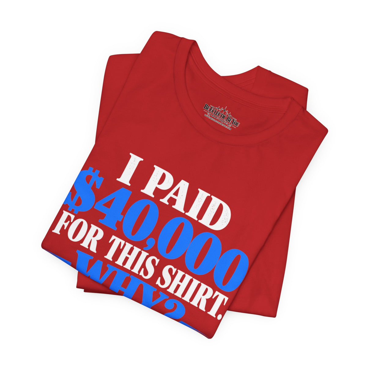 I Paid 40,000 for This Shirt Why? Funny Graphic T-Shirt