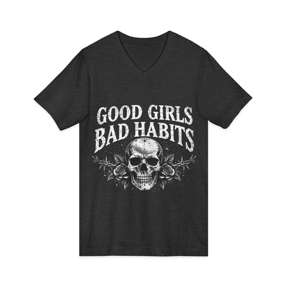Unisex Jersey Short Sleeve V-Neck Tee