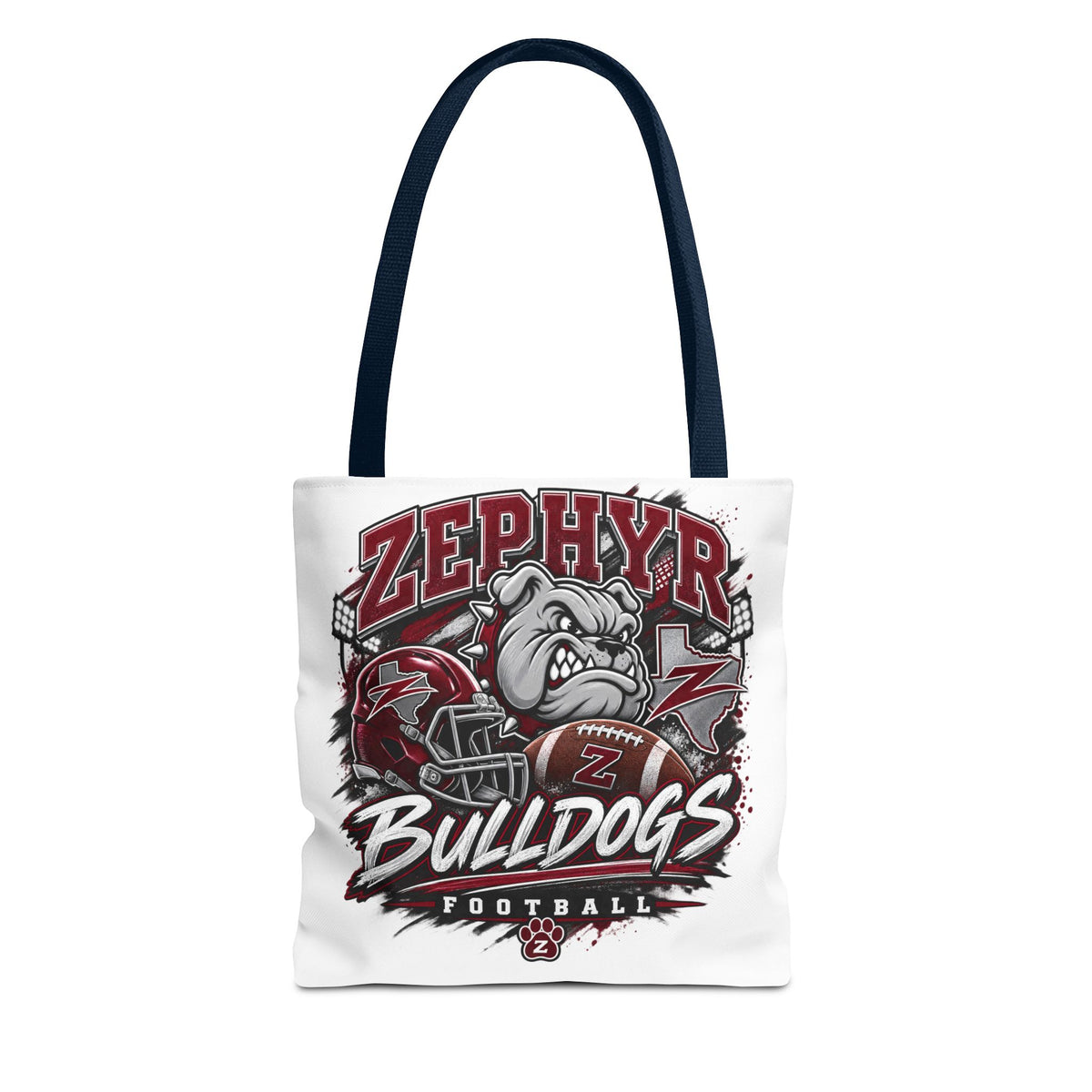 Zephyr Bulldogs Football Tote