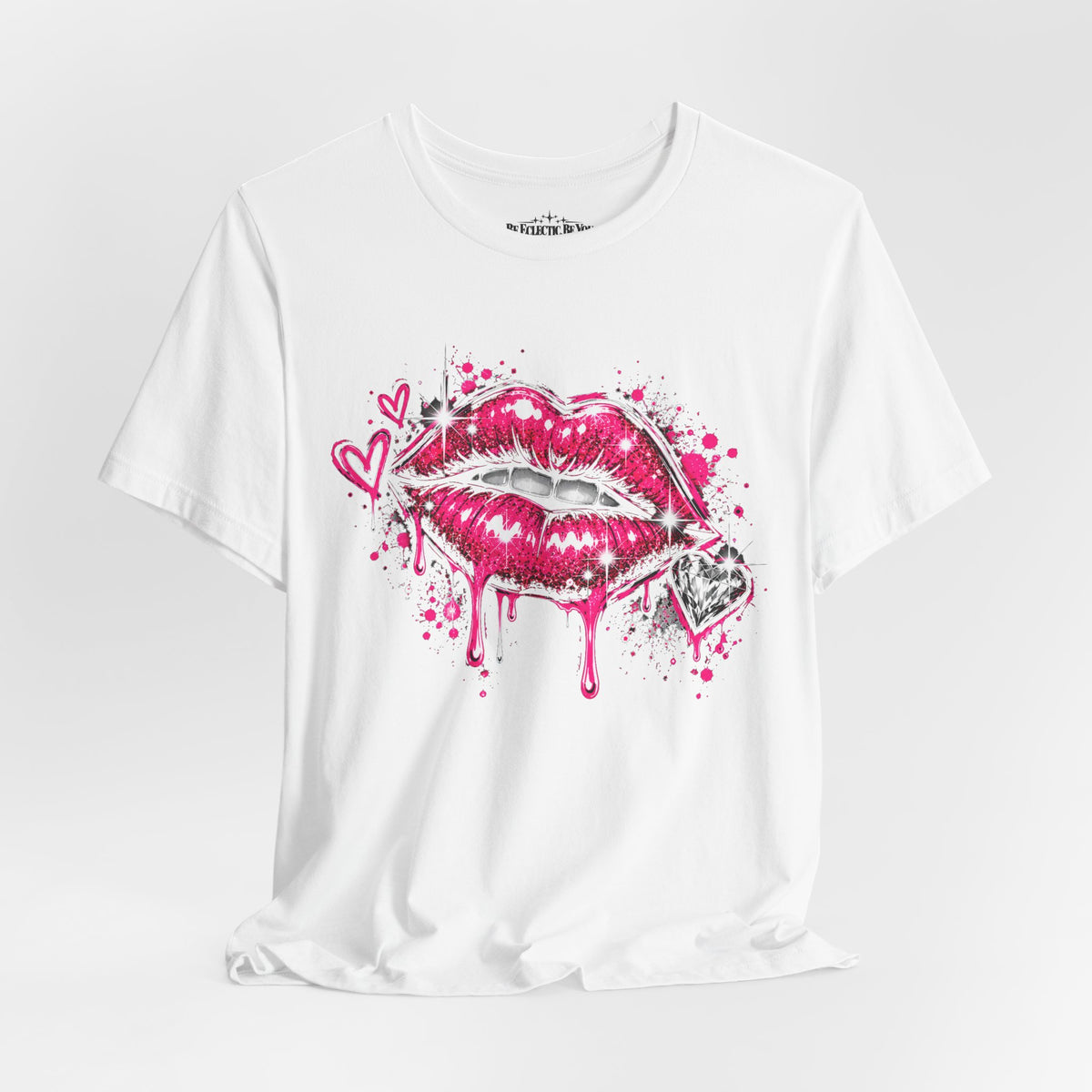Kiss Lips Graphic Tee Sparkly