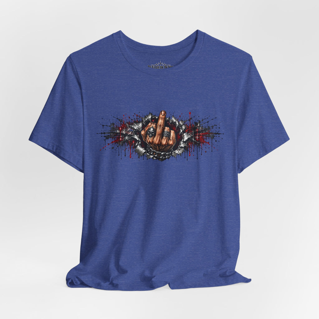 Rock On Hand Gesture Graphic T-Shirt