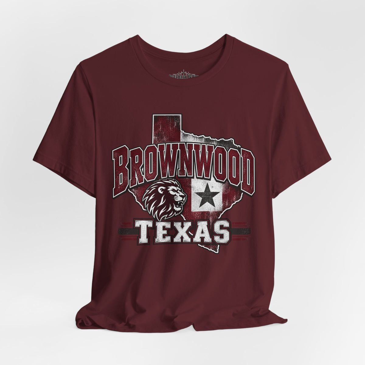 Brownwood Texas Lion Star Graphic T-Shirt