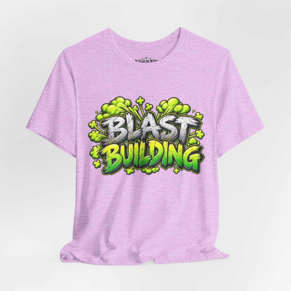 Blast Building Warning Blast Zone Graphic T-Shirt